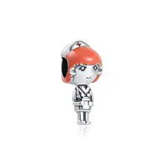 SILVER HEART - Charm Enfermera en Plata Fina 925