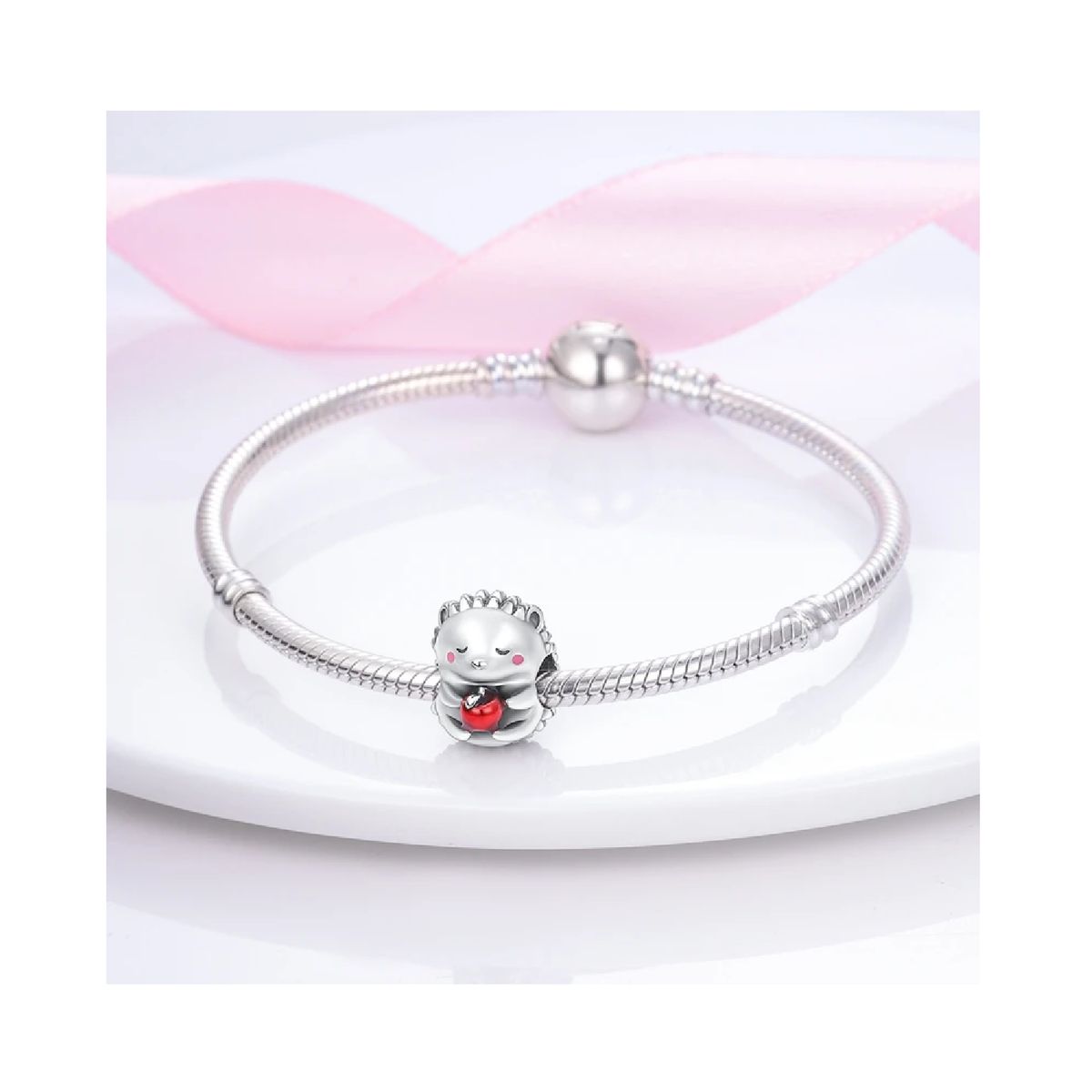 SILVER HEART - Charm Erizo en Plata Fina 925 SILVER HEART