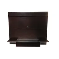 Panel Rack Tv 55 Elegant Wengue Con Vidrio Mi Casa