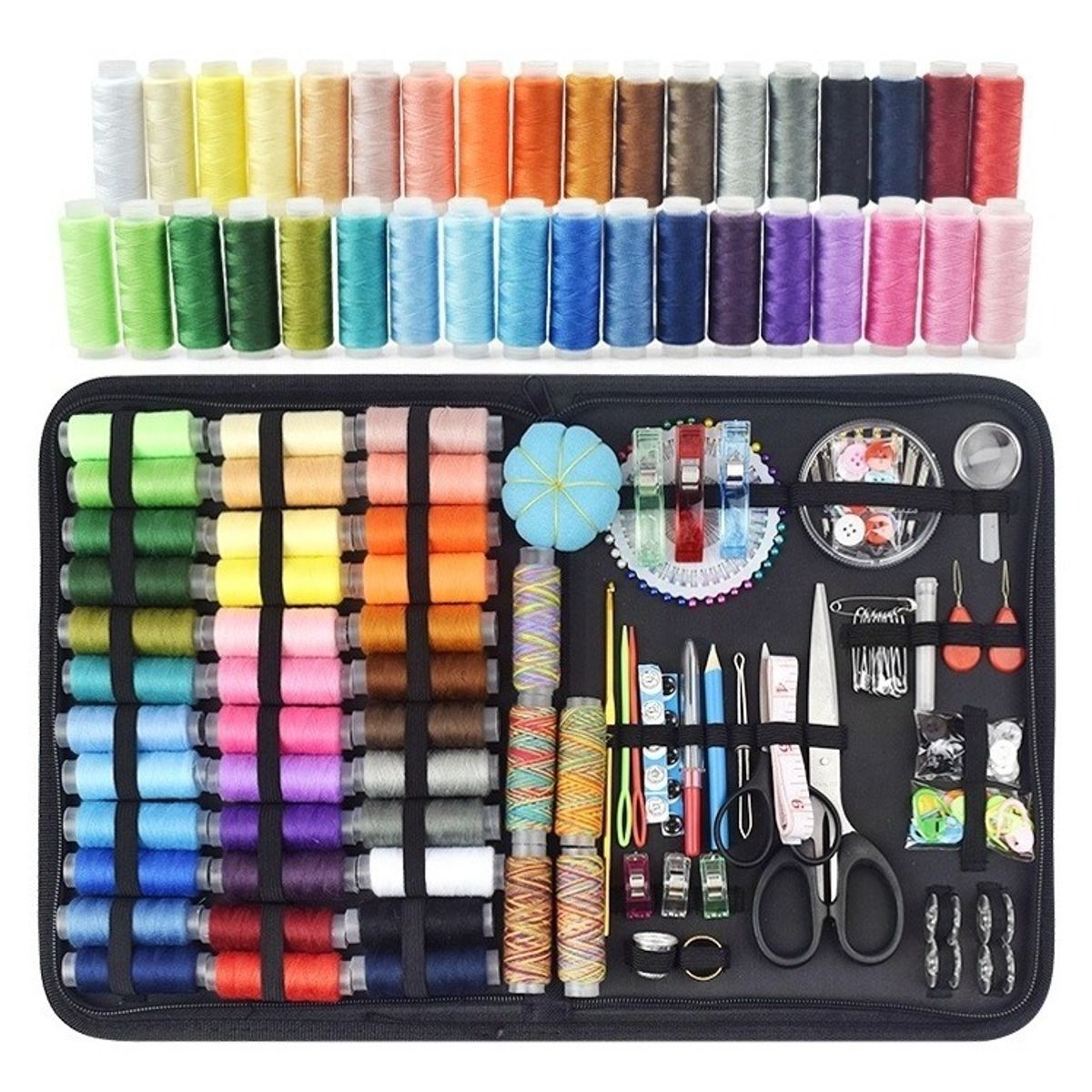 GENERICO - Set De Costura Costurero Full Completo Xxl Con Estuche