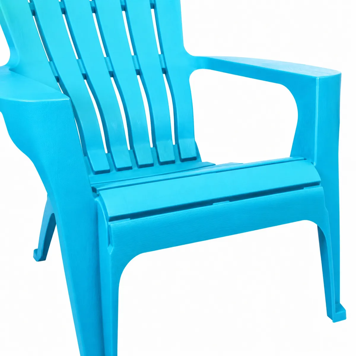 CITYSHOP - Silla Adirondack Plástica de Polipropileno Azulino Liviana Apilable y Resistente