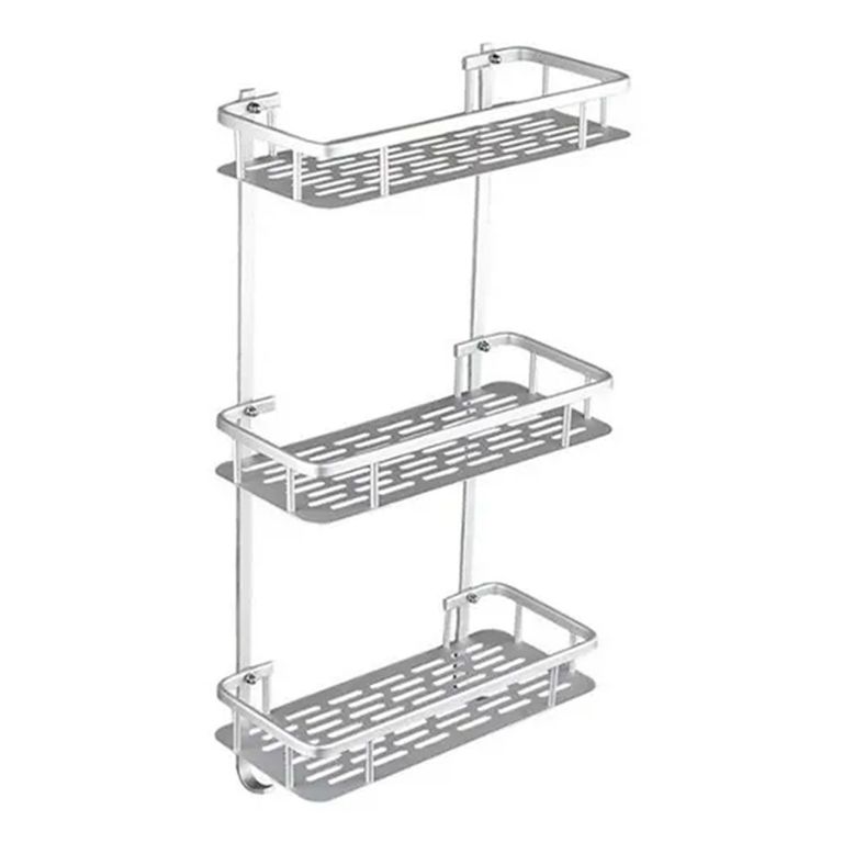 Organizador De Ducha Repisa Bano Adhesivo 3 Niveles Rectangular