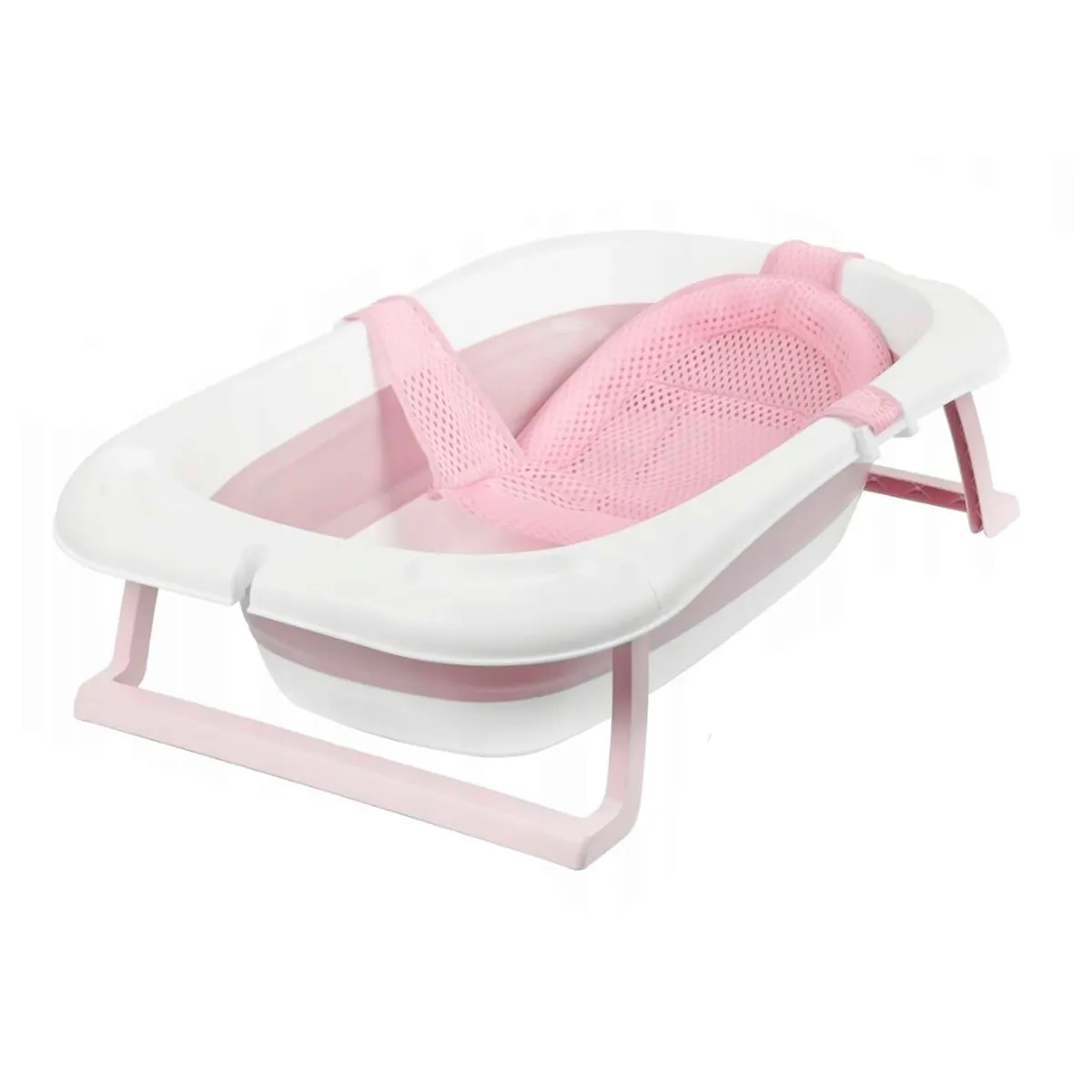 ESHOPANGIE - Tina Bañera Plegable Para Bebé Antideslizante Rosado