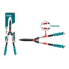 TOTAL TOOLS - Tijera Corta Pasto Arbusto Jardín 710-860mm Telescópica