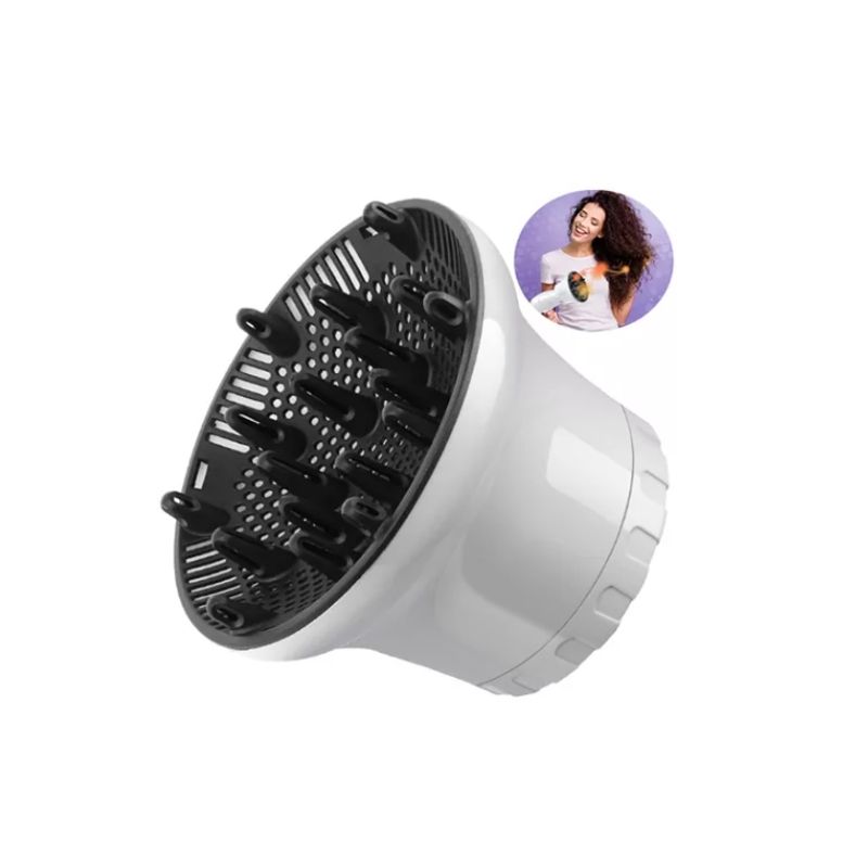 GENERICO - Difusor Silicona Universal Para Secador De Pelo BLANCO