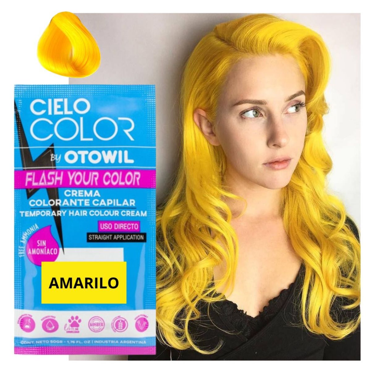 OTOWIL - Tintura De Cabello Temporal USO DIRECTO SIN AMONIACO