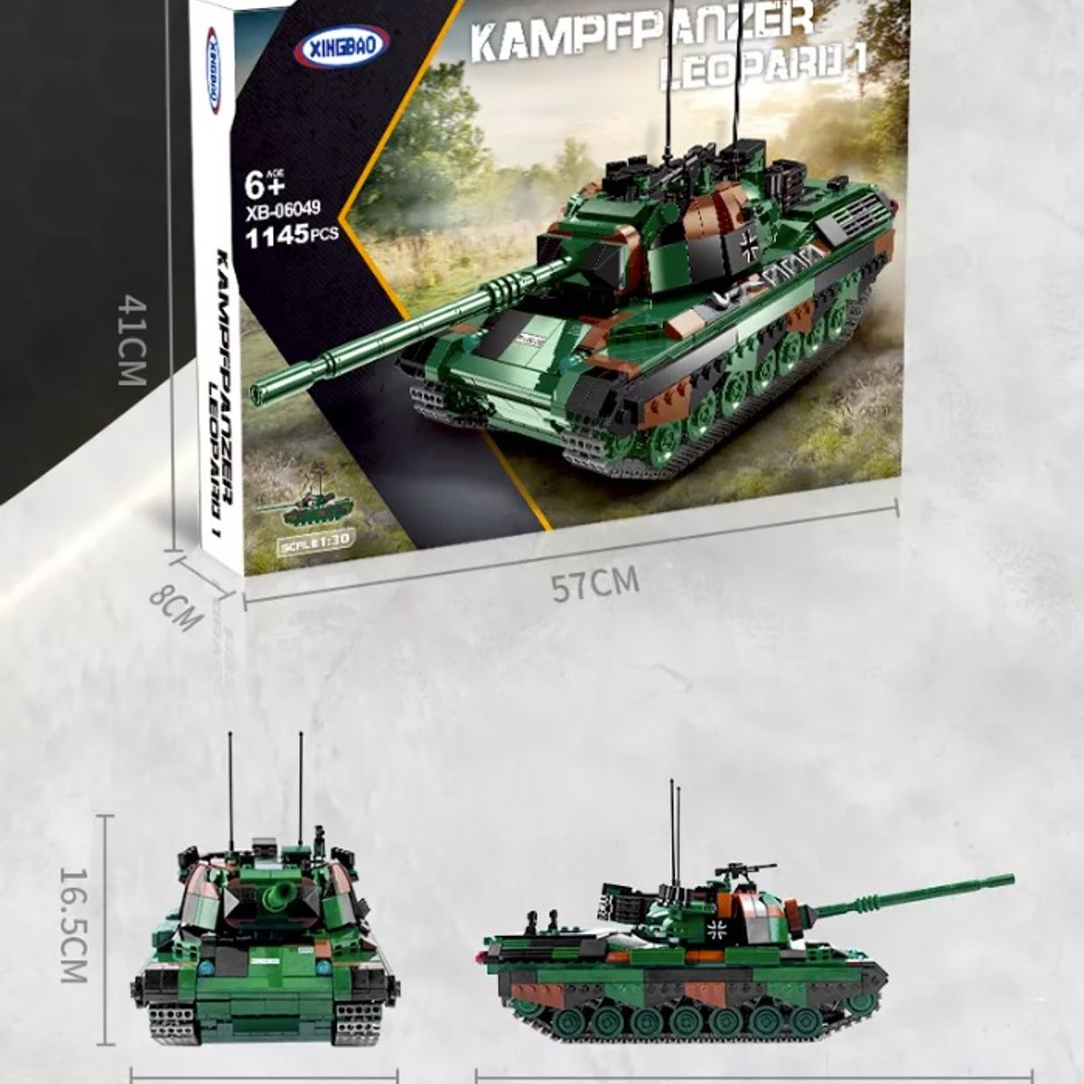 GENERICO - Tanque Leopard 1 Ejercito de Chile compatible Lego