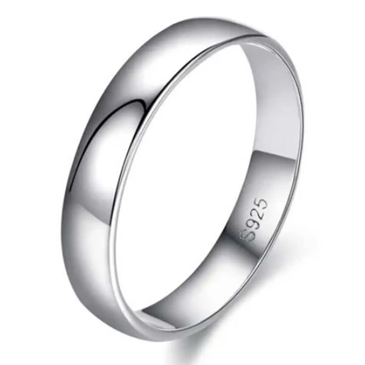 GENERICO - Anillo Argolla Joya Plata 925 Matrimonio Boda compromiso Parejas