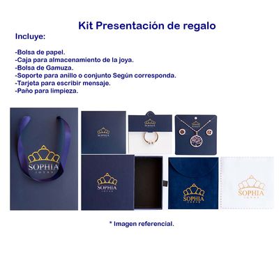 Imagen 2 del producto Anillo Plata 925 Compromiso Solitario Piedra Circones Mujer Joya