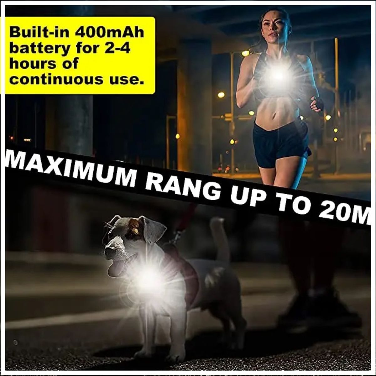 GENERICO - Linterna Multifuncional Mini LED Clip Magnético Running