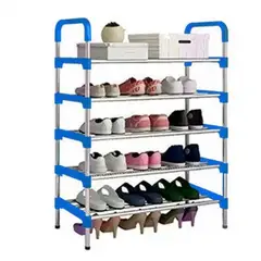 GENERICO - Zapatero Organizador 5 Pisos Estante Zapatos Para 15 Pares Azul