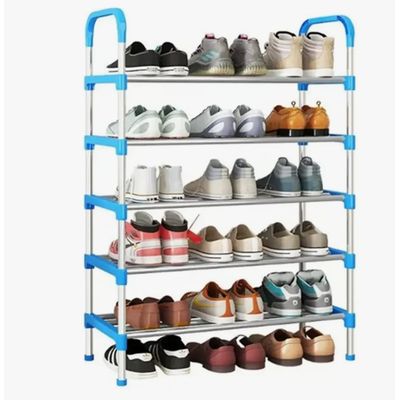 Imagen 2 del producto Zapatero Organizador 5 Pisos Estante Zapatos Para 15 Pares Azul