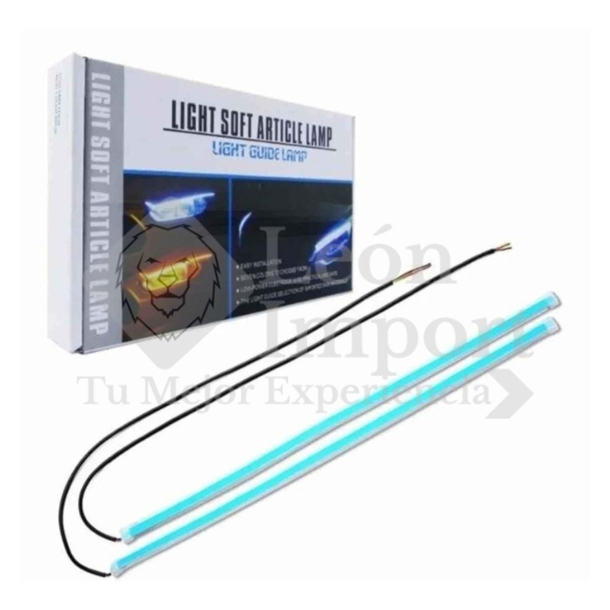 GENERICO - X2 Tira Led Flexible Direccional Foco Auto 60 Cm Cada 1