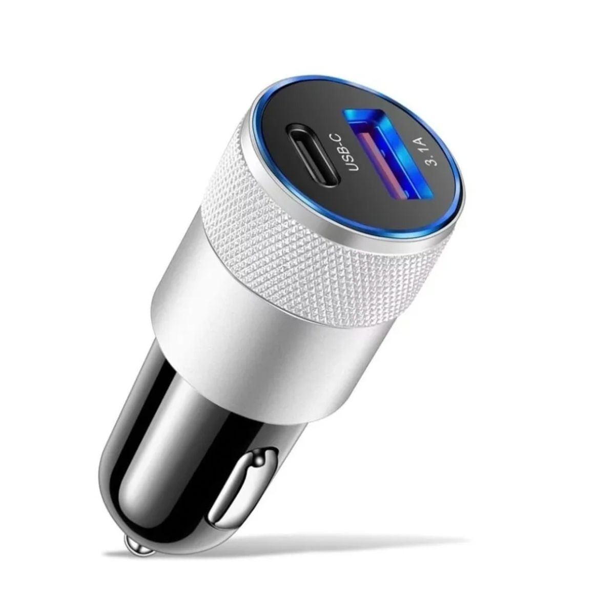 GENERICO - Cargador Usb Auto Carga Rápida 18w 3.0 Tipo C + Usb 12v/24v