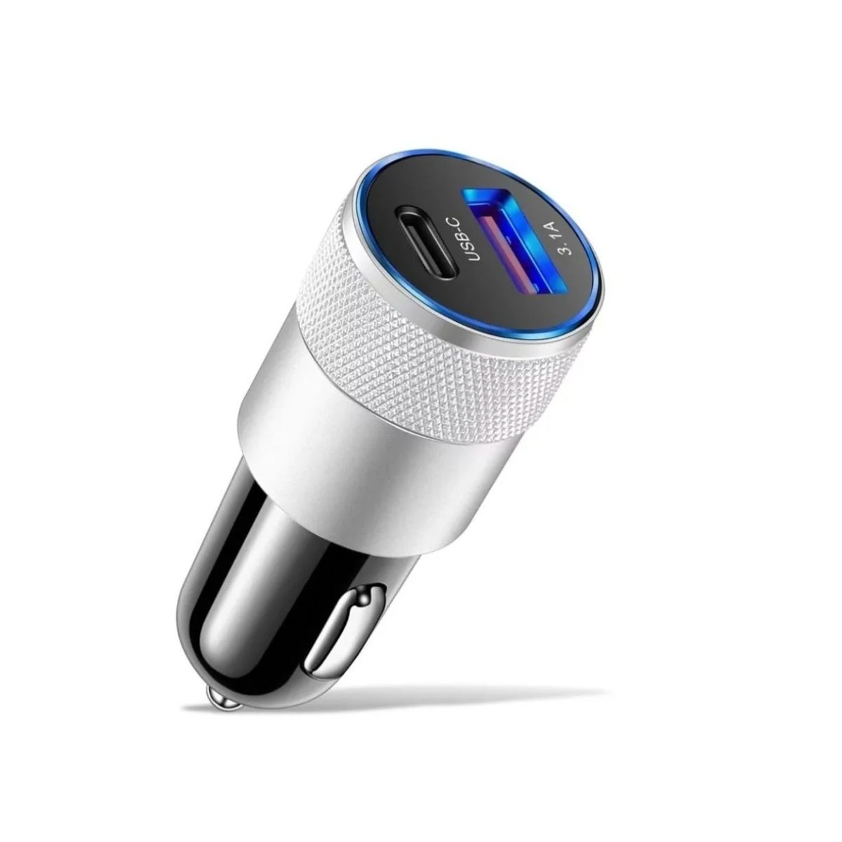 GENERICO - Cargador Usb Auto Carga Rápida 18w 3.0 Tipo C + Usb 12v/24v