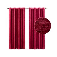 Cortinas Blackout 2 Piezas Medida Cada Paño 140X230 Cm Conchaevino - Ciruela