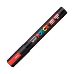 UNI POSCA - Marcador Acrilico Posca PC-5M Rojo Fluorescente