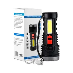 GENERICO - Linterna Brillante Multifunción Luz Fuerte Carga Usb