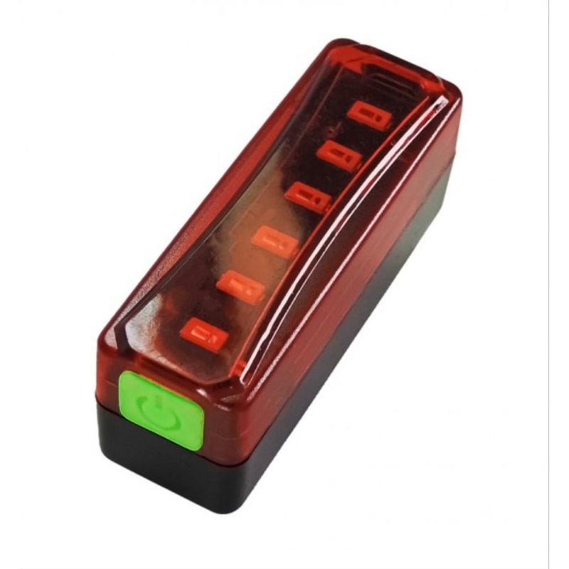GENERICO - Luz trasera para bicicletas y scooters roja