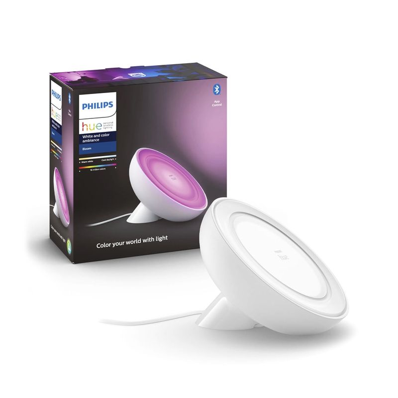 PHILIPS - LÁMPARA DE MESA PHILIPS HUE BLOOM 8W COLOR RGB BLANCA