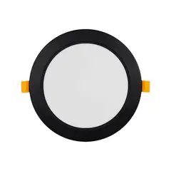LED STUDIO - PANEL SLIM REDONDO M 18W LUZ NEUTRA IP54 NEGRO