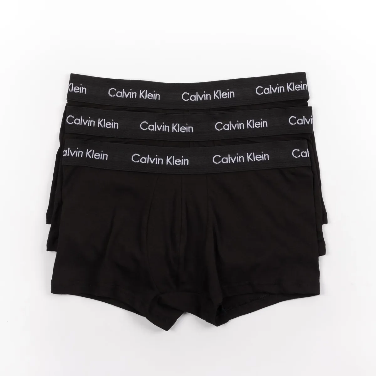 CALVIN KLEIN - Pack 3 Bóxers Low Rise Trunk Cotton Stretch Negro Calvin Klein
