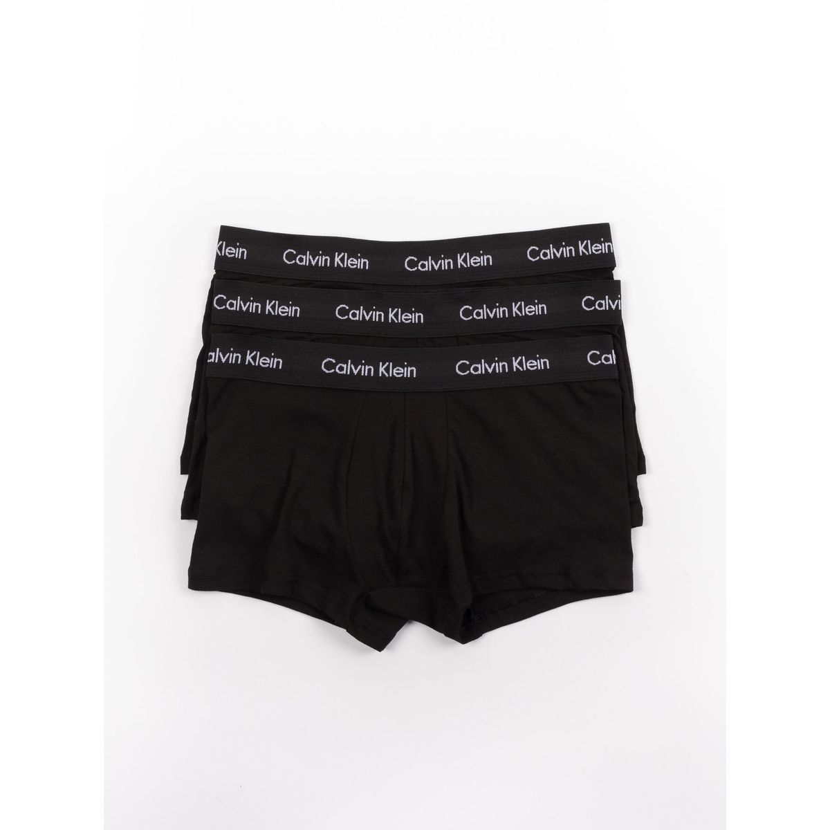 CALVIN KLEIN - Pack 3 Bóxers Low Rise Trunk Cotton Stretch Negro Calvin Klein