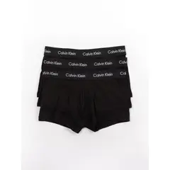 CALVIN KLEIN - Pack 3 Boxers Cortos - Cotton Stretch Negro
