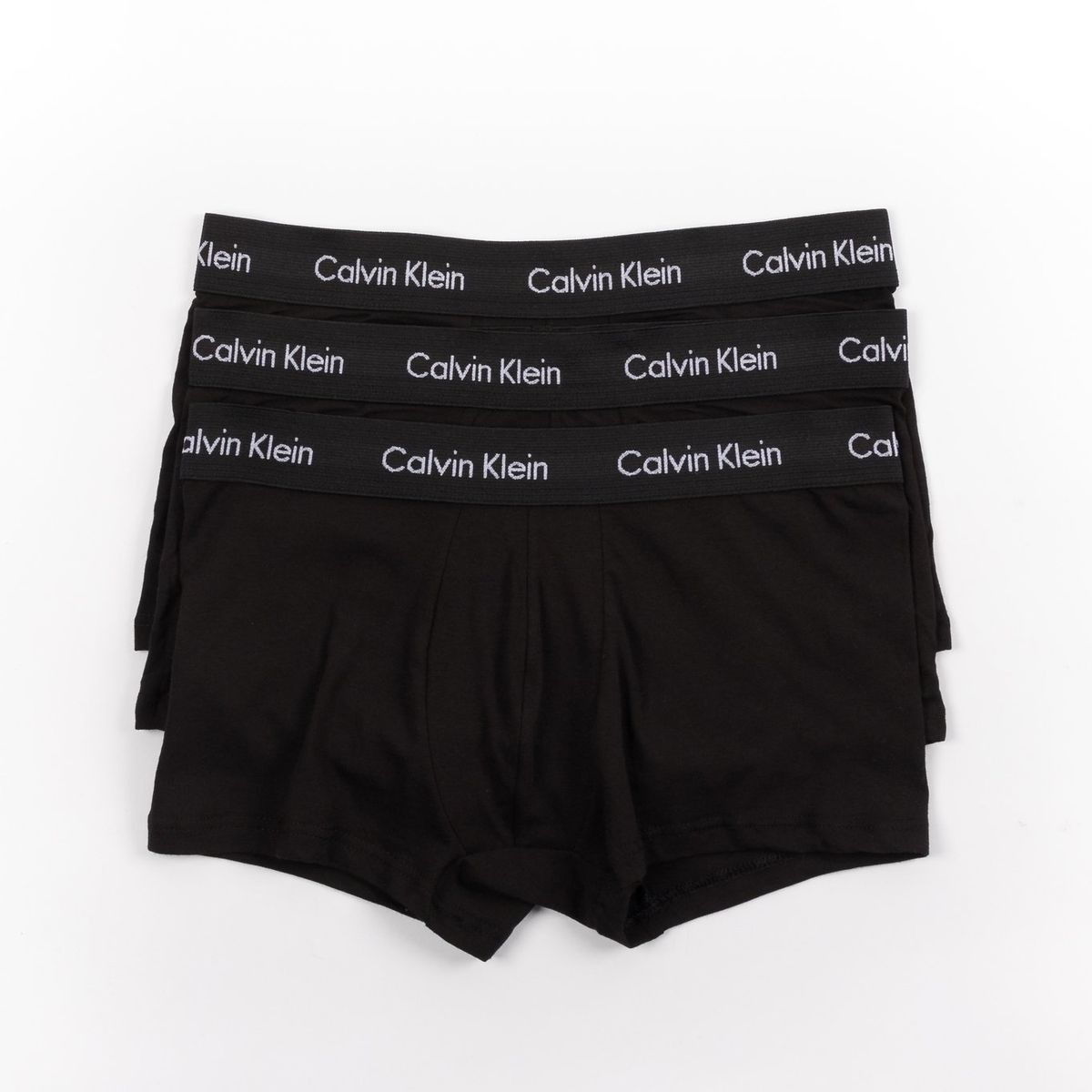 CALVIN KLEIN - Pack 3 Bóxers Low Rise Trunk Cotton Stretch Negro Calvin Klein