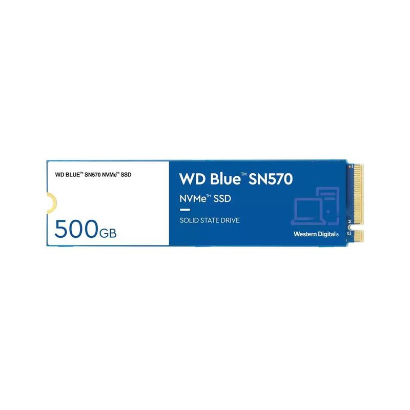 WESTERN DIGITAL - Unidad de Estado Sólido WD Blue SN570, 500GB, NVMe M.2, read 3500 MB/s