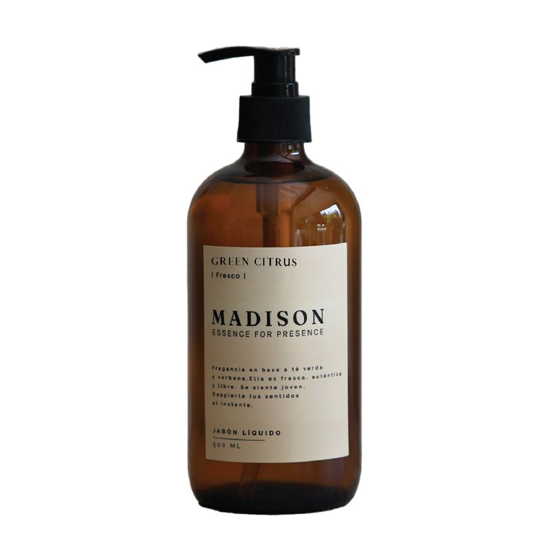 MADISON - Jabón Líquido 500 Ml Green Citrus Ámbar Madison