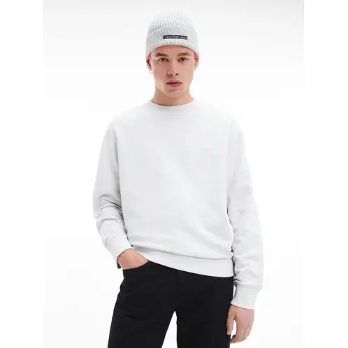 CALVIN KLEIN - Polerón Stacked Logo Blanco