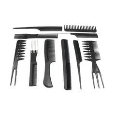 GENERICO - Set de 10 peines de peinado para peluquería profesional