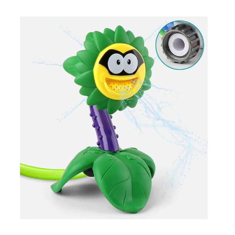 UNIVERSAL - JUGUETE CON ASPERSOR DE AGUA PARA NIÑOS FLOR  ENMASCARADA