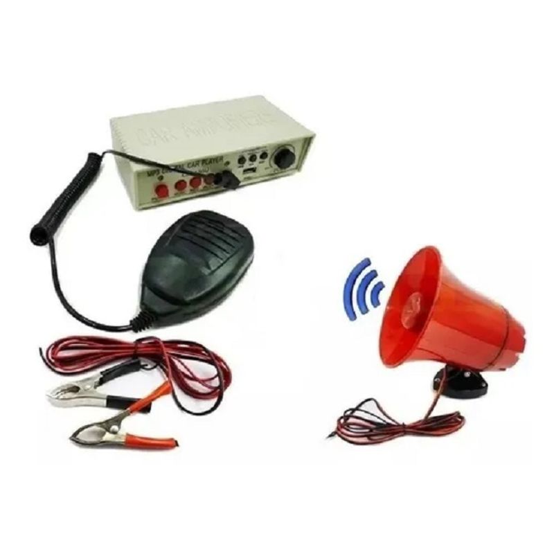 GENERICO - Reproductor Megafono Mp3 Usb Graba Voz Publicidad Rodante / 215156