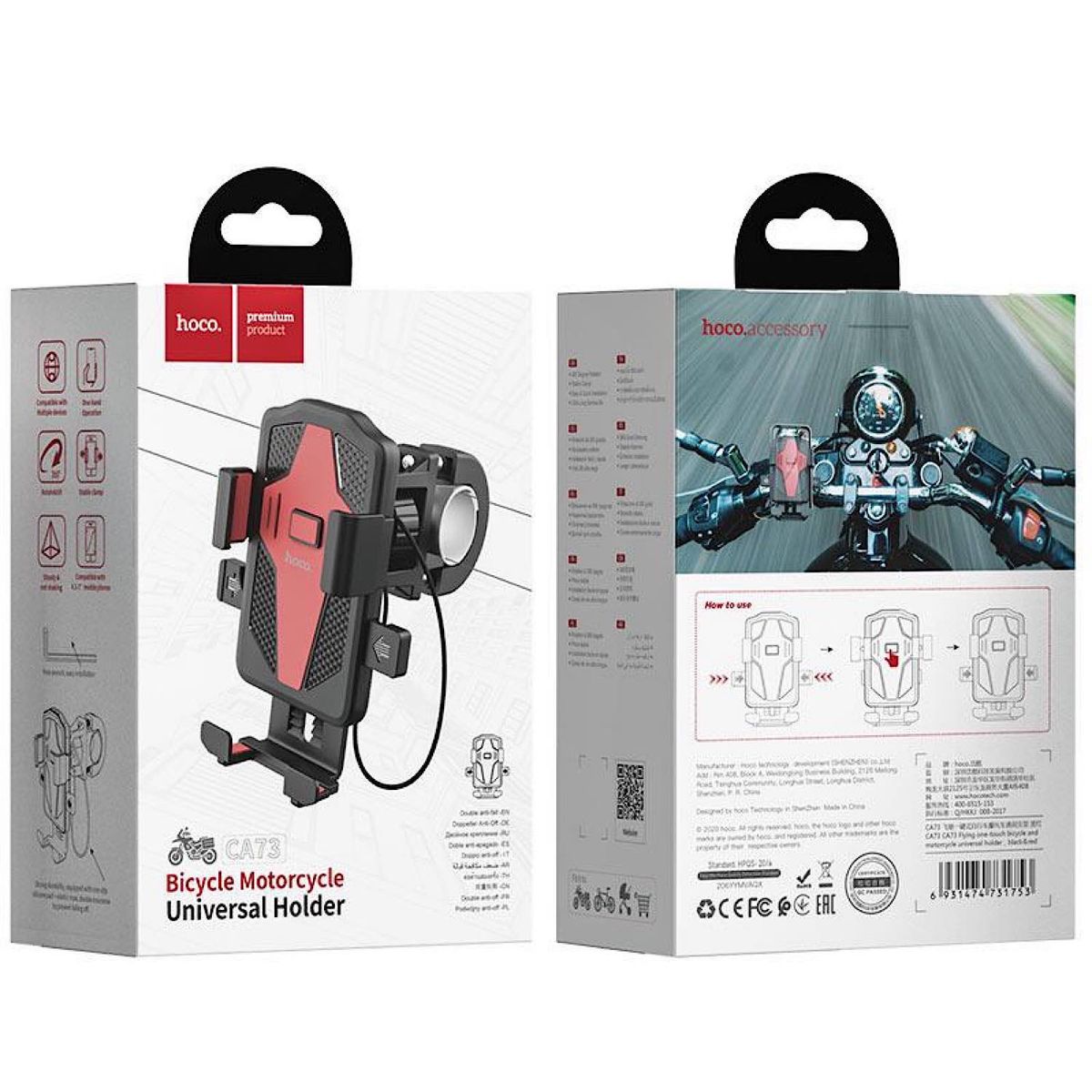 HOCO - Soporte Hoco Para Moto Y Bicicleta Universal Ca73