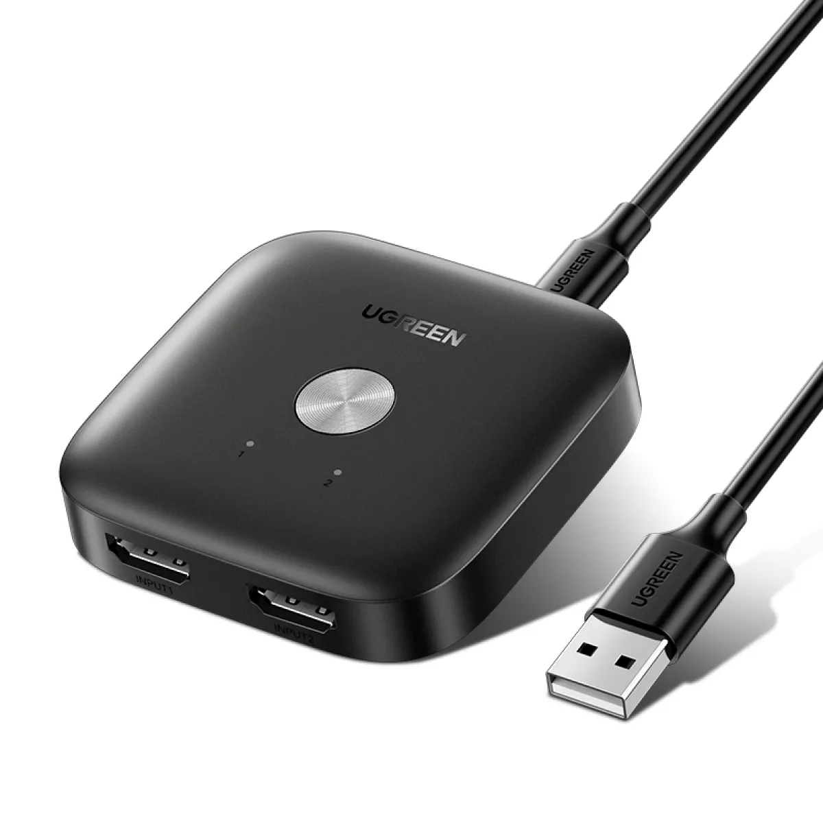 UGREEN - UGREEN Conmutador HDMI 2 en 1 (con cable Micro USB a USB-A)