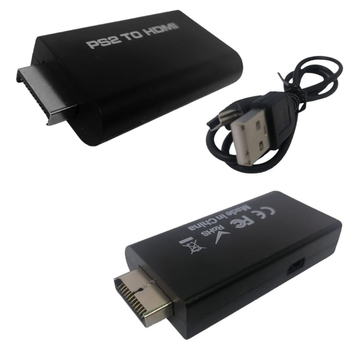 GENERICO - Adaptador Convertidor Para Consola Ps2 A Hdmi Jack De 35mm
