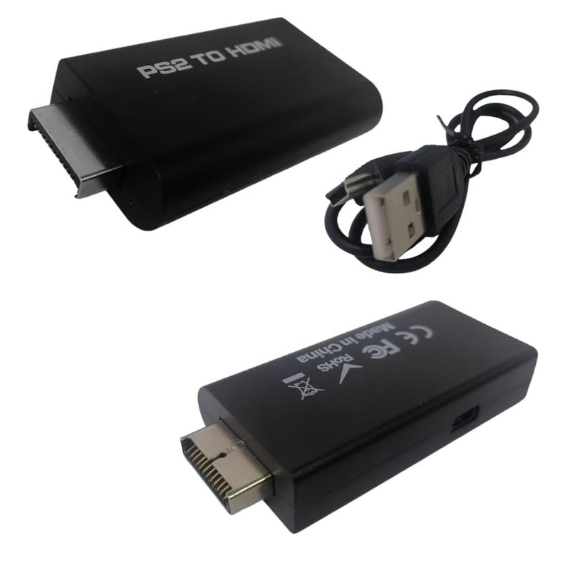 GENERICO - Adaptador Convertidor Para Consola Ps2 A Hdmi  Jack De 35mm
