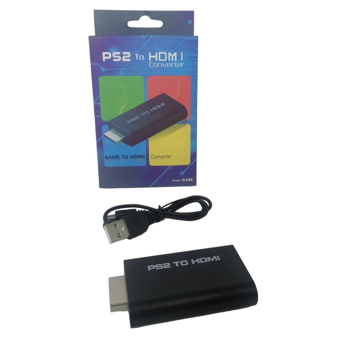 GENERICO - Adaptador Convertidor Para Consola Ps2 A Hdmi Jack De 35mm