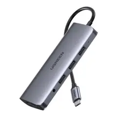 UGREEN - Adaptador Hub USB-C a USB 3.0 A + HDMI + SD + AUX