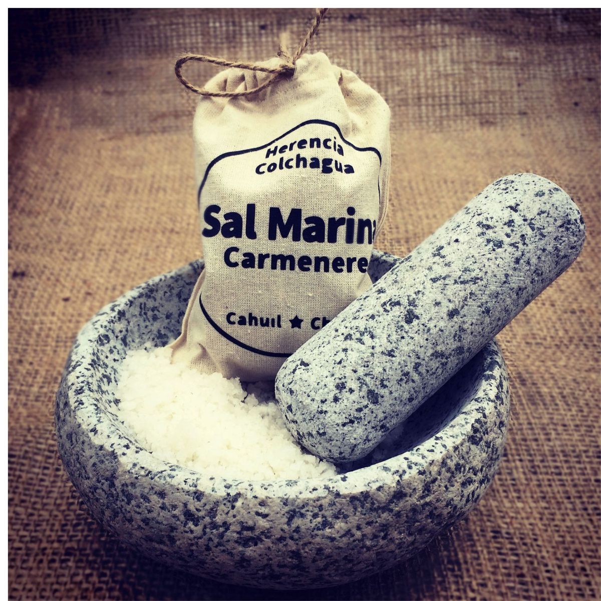 HERENCIA COLCHAGUA - Mortero Piedra De Río Medíano