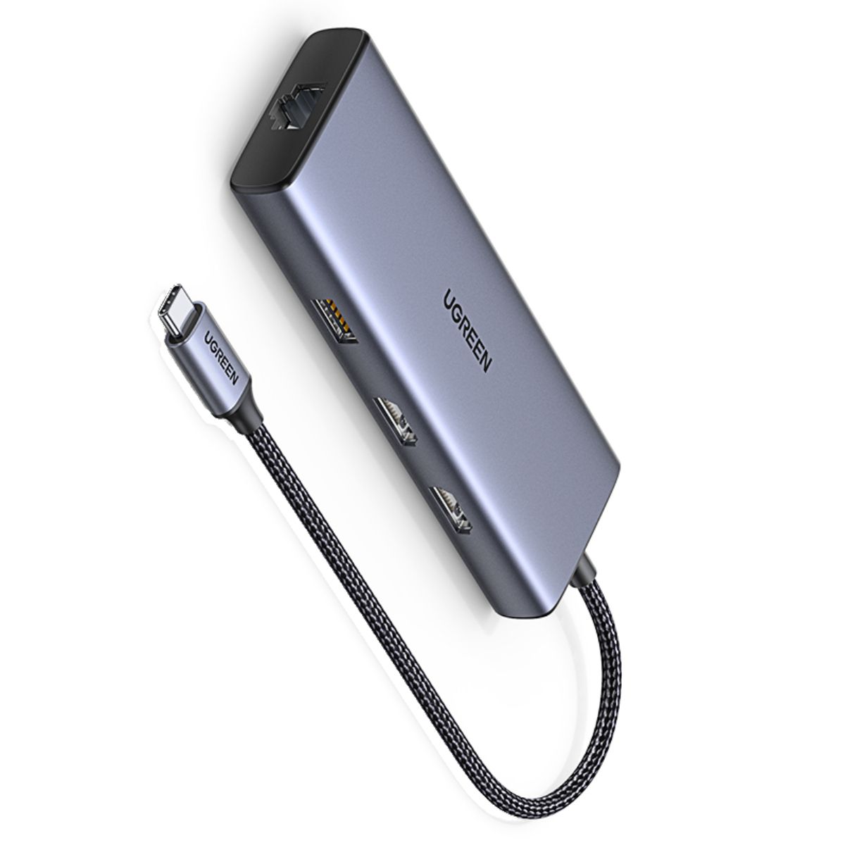 UGREEN - Hub USB-C a 2 puertos USB 3.0 A + USB2.0 + 2 HDMI UGREEN
