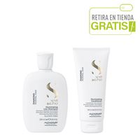 ALFAPARF Kit Shampoo y Acondicionador Diamond Iluminador Semi di lino