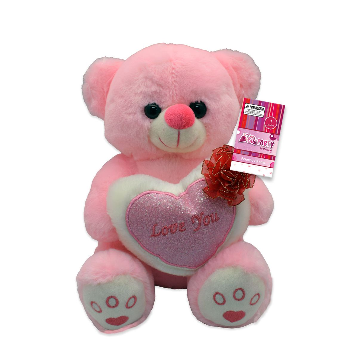 BIG PARTY - Peluche 25 cm Oso San Valentin Big Party