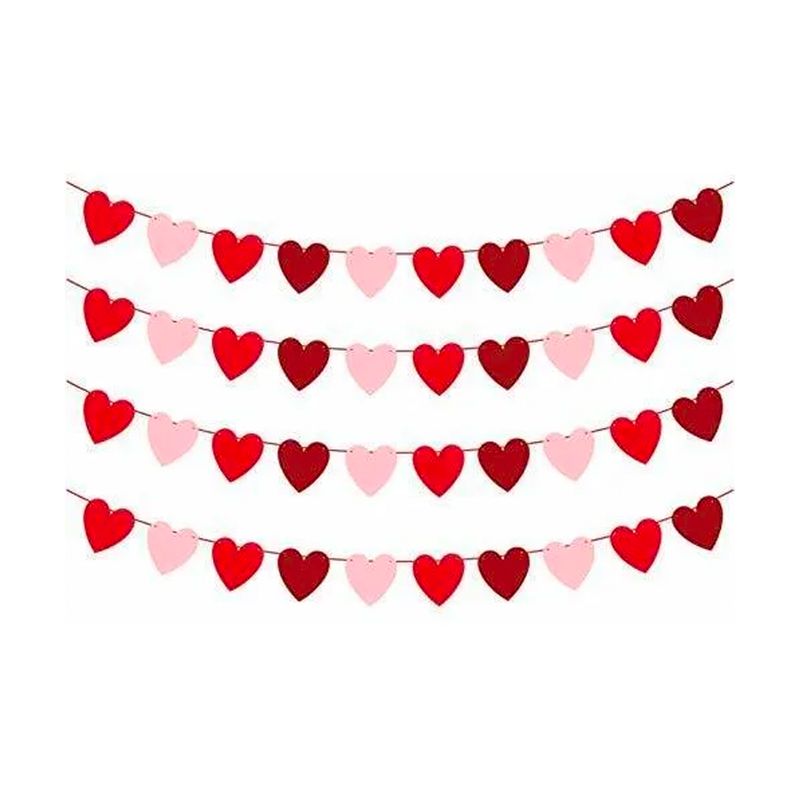 BIG PARTY - Guirnalda 2 metros Corazon Colores San Valentin Big Party