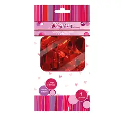 BIG PARTY - Cortina Decorativa Corazon 1x2 metros San Valentin