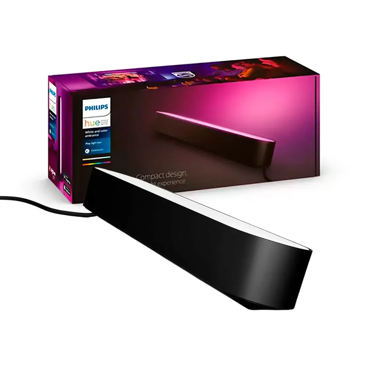 PHILIPS HUE - LÁMPARA DE MESA PLAY LIGHT BAR PHILIPS HUE 42W LUZ RGB Y CÁLIDA (2000K) A FRÍA (6000K)