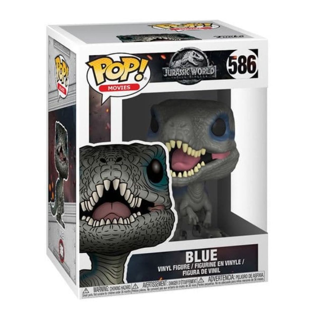 FUNKO - Funko Pop Jurassic World Dinosaurio Blue 586 + Protector