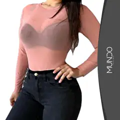 MUNDO INSUMO - Body Transparente De Mujer Varios Colores